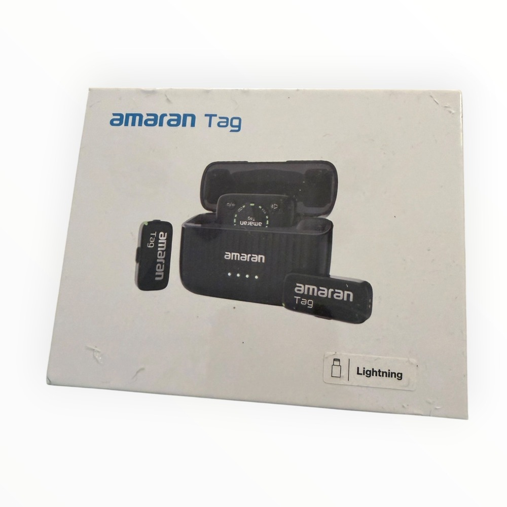 Amaran Tag Wireless Microphone Set Lightning Version Black New Sealed HD Audio